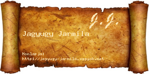 Jagyugy Jarmila névjegykártya